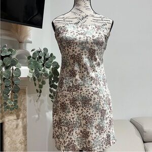 Forever21 Satin Cowl Back Mini Dress